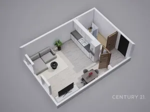 Prodej bytu 1+kk, Ústí nad Labem, Obvodová, 32 m2