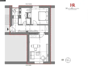Pronájem bytu 2+kk, Benešov, Husova, 54 m2