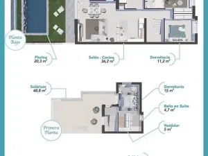 Prodej rodinného domu, Los Alcazares, Murcia, Španělsko, 232 m2