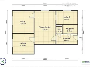 Pronájem bytu 3+1, Šumperk, Reissova, 58 m2