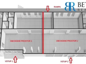Pronájem obchodního prostoru, Přerov - Přerov I-Město, Žerotínovo nám., 373 m2