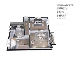 Prodej bytu 3+kk, Dubňany, Hornická, 56 m2
