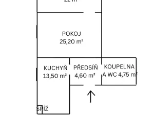 Prodej bytu 2+1, Holčovice, 70 m2