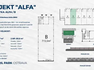 Pronájem skladu, Ostrava, Kotalova, 5031 m2