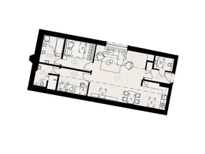 Pronájem bytu 3+kk, Praha - Košíře, Musílkova, 79 m2
