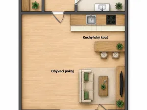 Pronájem bytu 1+kk, Plzeň, Sladová, 42 m2