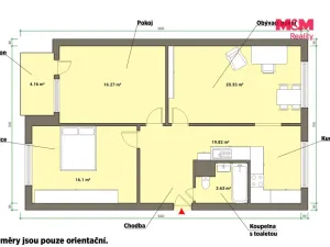 Pronájem bytu 3+1, Cheb, Do Zátiší, 77 m2