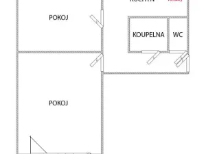 Pronájem bytu 2+1, Ostrava - Moravská Ostrava, Bachmačská, 56 m2