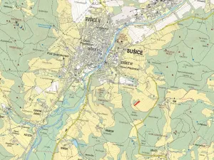 Prodej louky, Sušice, 1642 m2