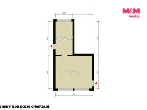 Pronájem obchodního prostoru, Klatovy - Klatovy III, Nádražní, 38 m2