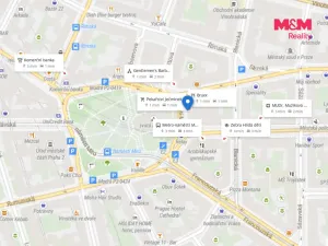 Pronájem kanceláře, Praha - Vinohrady, náměstí Míru, 32 m2