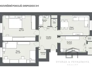 Prodej bytu 3+1, Praha - Žižkov, Biskupcova, 87 m2