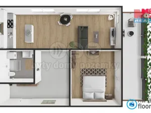 Pronájem bytu 2+kk, Třebíč - Vnitřní Město, Soukopova, 53 m2