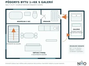 Pronájem bytu 1+kk, Úherce, Hlavní, 54 m2