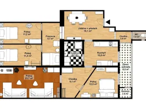 Prodej bytu 4+1, Praha - Nové Město, Dlážděná, 122 m2
