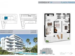 Prodej bytu 3+kk, Pilar de La Horadada, Alicante, Španělsko, 71 m2