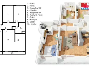 Prodej bytu 4+kk, Praha - Malešice, Niederleho, 92 m2