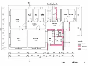 Prodej rodinného domu, Dašice, Nábřeží, 120 m2