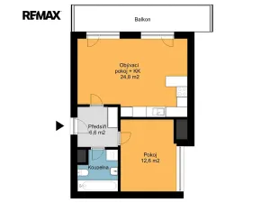 Pronájem bytu 2+kk, Praha - Letňany, Pavla Beneše, 48 m2