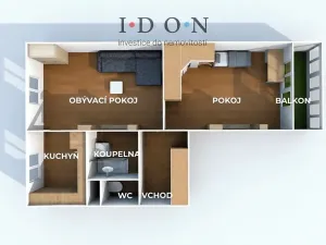 Prodej bytu 2+1, Karviná, tř. Těreškovové, 52 m2