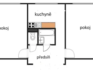 Pronájem bytu 2+1, Praha - Záběhlice, Zvonková, 55 m2