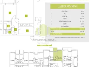 Pronájem bytu 2+kk, Olomouc, Janského, 59 m2