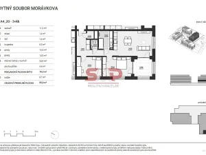 Prodej bytu 3+kk, Vyškov, Morávkova, 76 m2