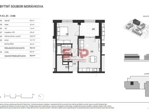 Prodej bytu 2+kk, Vyškov, Morávkova, 55 m2