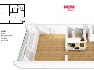 Prodej bytu 1+kk, Zlín, Družstevní, 35 m2