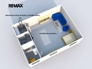 Prodej bytu 1+1, Jeseník, Poštovní, 41 m2