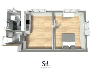 Pronájem bytu 2+kk, Jablonec nad Nisou, Opletalova, 42 m2