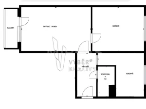Prodej bytu 2+1, Praha - Záběhlice, Práčská, 52 m2