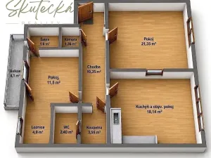 Prodej bytu 3+kk, Hodonín, 81 m2