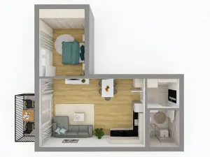 Pronájem bytu 2+kk, Pasohlávky, 53 m2