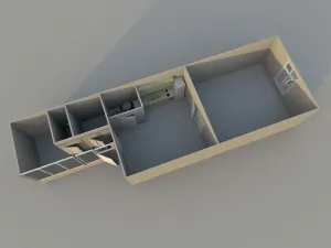 Pronájem bytu 2+kk, Praha - Smíchov, Na Valentince, 55 m2