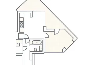 Prodej bytu 2+kk, Praha - Žižkov, Ke kapslovně, 58 m2