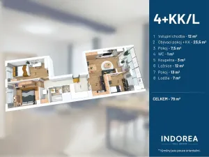 Prodej bytu 4+kk, Praha - Stodůlky, Janského, 79 m2