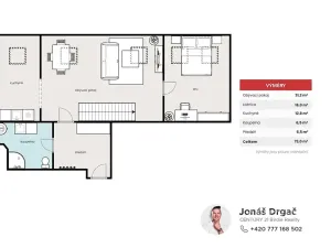 Pronájem bytu 4+1, Praha - Nusle, Dolní, 128 m2