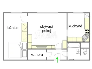 Pronájem bytu 2+1, Opava, Na Pastvisku, 44 m2