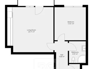Pronájem bytu 2+kk, Praha - Letňany, Malkovského, 56 m2