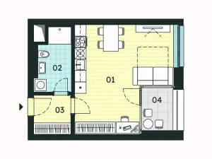 Prodej bytu 1+kk, Znojmo, 35 m2