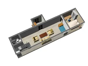 Pronájem bytu 2+kk, Brno, Berkova, 45 m2