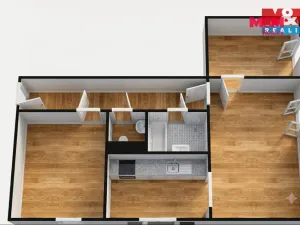Prodej bytu 3+1, Nová Ves, 59 m2