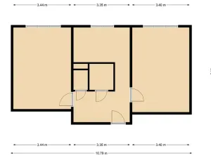 Pronájem bytu 2+1, Most, Hutnická, 51 m2