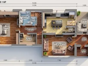 Prodej bytu 2+kk, Mokrá-Horákov, 102 m2