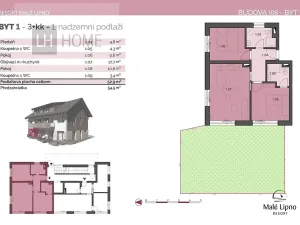 Prodej bytu 3+kk, Černá v Pošumaví, 52 m2