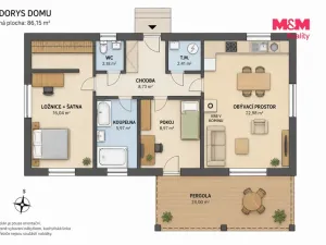 Pronájem rodinného domu, Soběkury, 67 m2