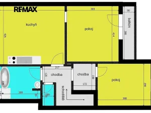 Pronájem bytu 2+1, Městec Králové, Malátova, 61 m2