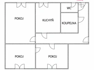Prodej bytu 3+1, Most, tř. Budovatelů, 78 m2
