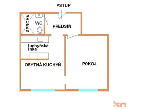 Pronájem bytu 2+kk, Brno, Gorkého, 35 m2